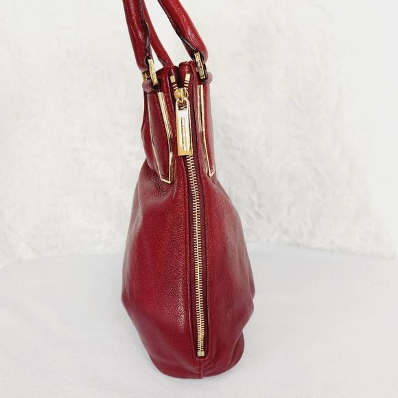 Michael Kors Vanessa Leather Medium Shoulder Bag Red - Picture 2 of 9